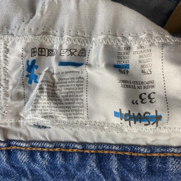 KSUBI Men's Bullet Crop Blazed Jeans Blue Size 33 NWT - Picture 7 of 12